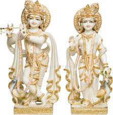 Marble Radha Krishna Statue