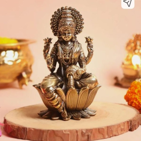 Mini Brass Lakshmi Idol